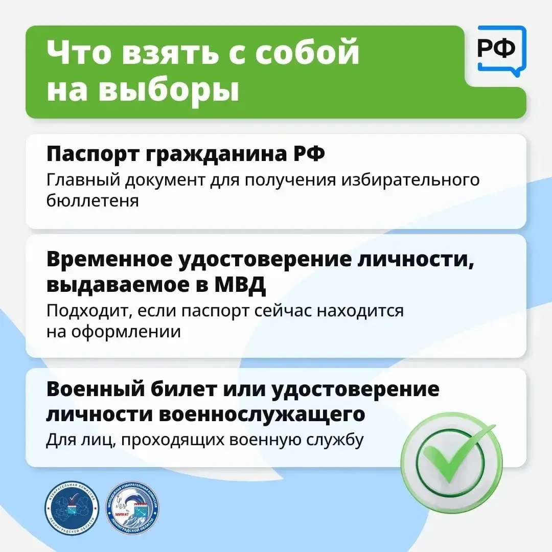 Жители Ленобласти 18–20 сентября выберут депутатов Госдумы и Заксобрания