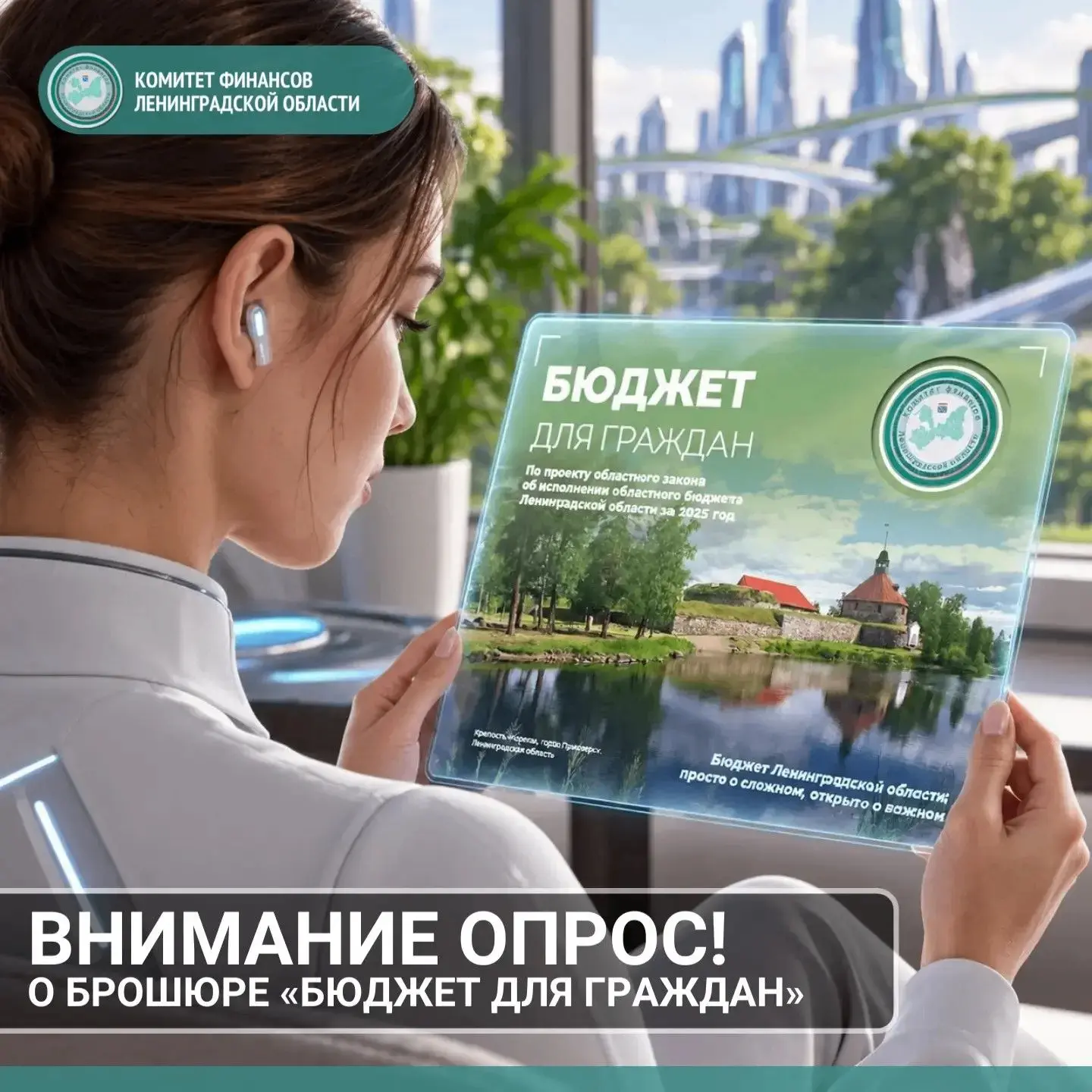 Комитет финансов Ленинградской области организует опрос по проекту бюджета